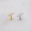 FAIRY TEARDROP MARQUISE CZ THREADLESS (PUSH IN) 316L SURGICAL STEEL LABRET SET